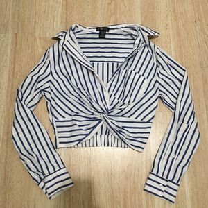 Blue Striped Blouse
